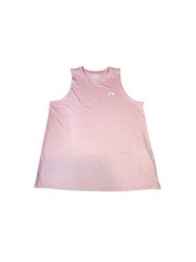 Under Armour Womens Tech Tank Twist In Pink Loose Fit Size Medium  Crew neckline